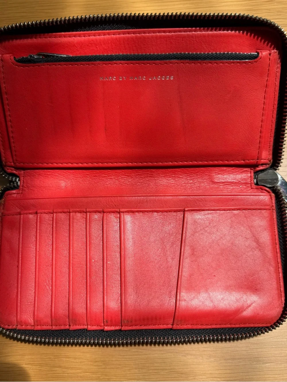 Rare find! Marc Jacobs Black 'Unite Our Future' Zip Continental Wallet